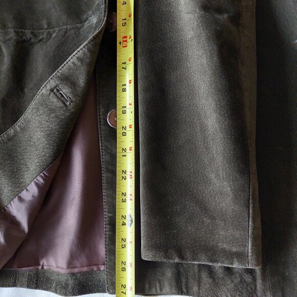 Danier Vintage Suede Leather Blazer Jacket, Size S(Long) - Picture 9 of 12